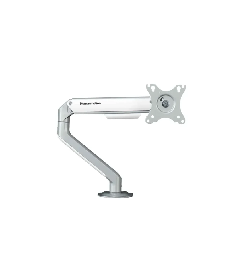 a humanmotion t6 monitor arm white color