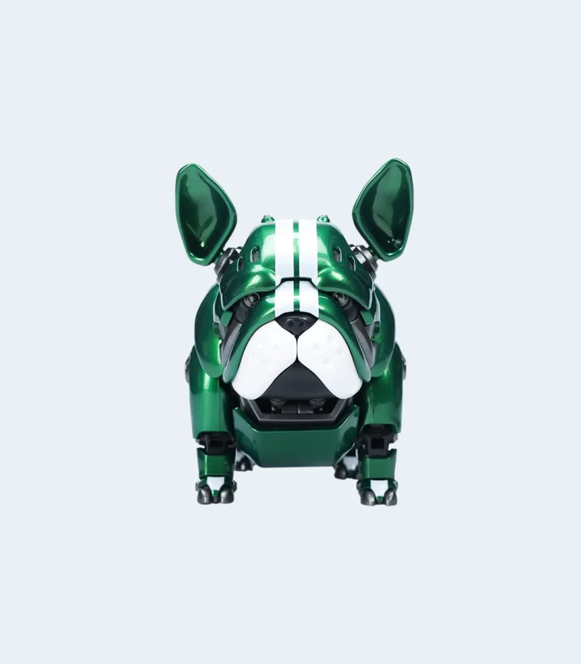 Mô hình chó Bull robot màu xanh