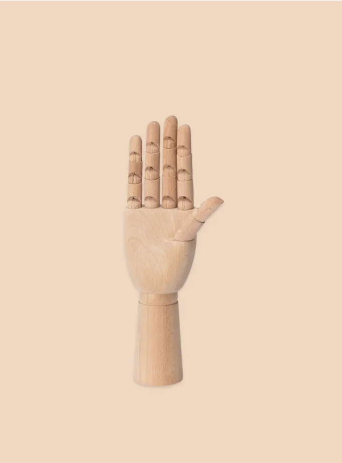 Mô hình bàn tay gỗ có khớp nối 30cm - 20 - 25cm