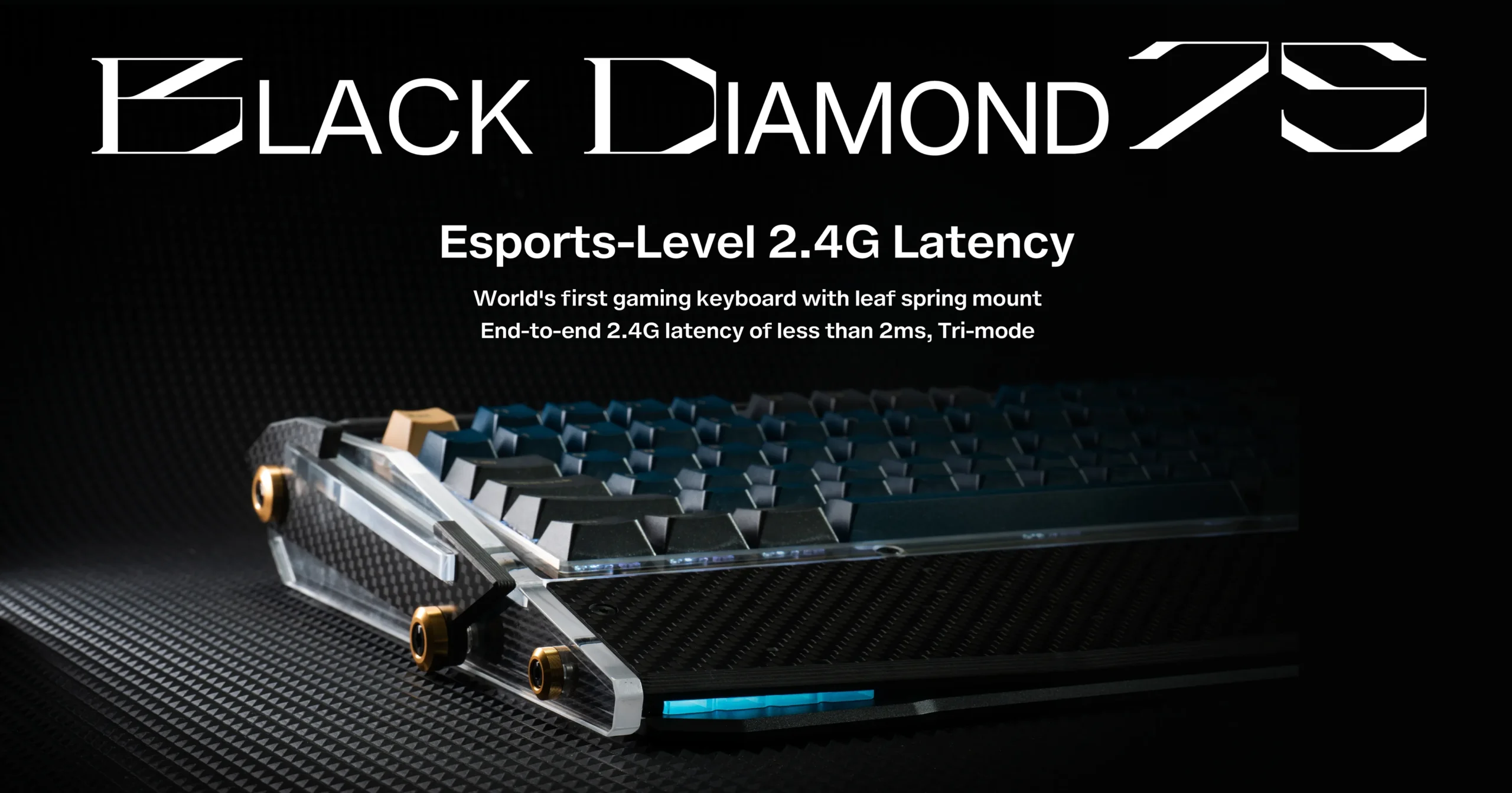 Bàn phím cơ Black Diamond 75 - Bàn phím cơ lấy cảm hứng từ siêu xe Lamborghini Aventador